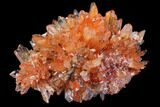 Orange Creedite Crystal Cluster - Durango, Mexico #79371-1